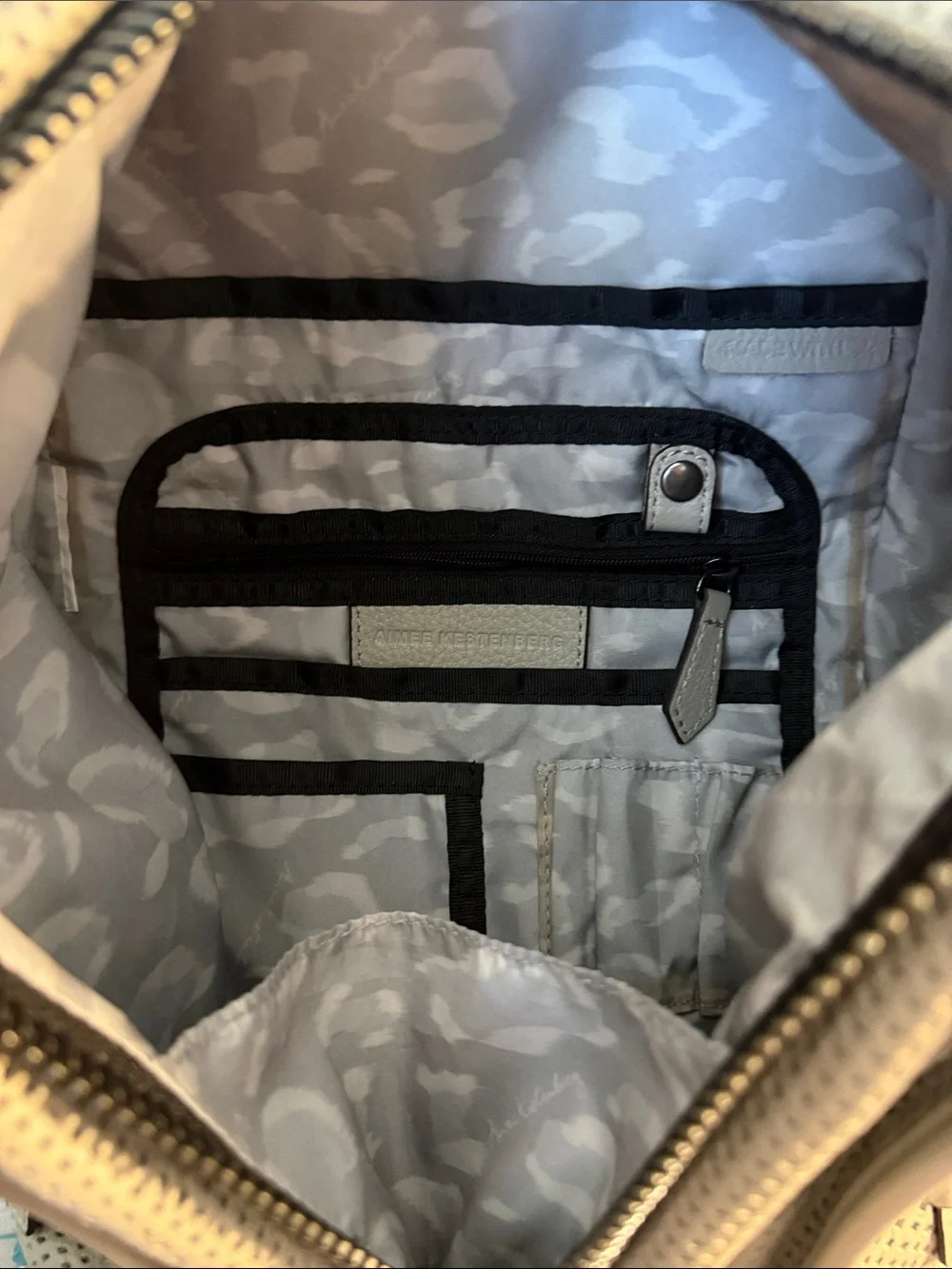 Aimee Kestenberg Leather Cargo Gray Backpack